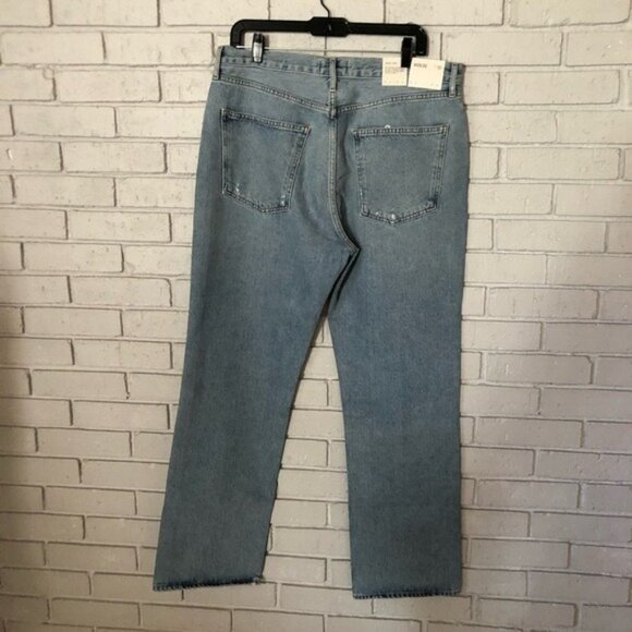 AGOLDE “Lana” Low-Rise Vintage Straight Jeans – Women’s Size 32 – Classic Indigo - Picture 11 of 12